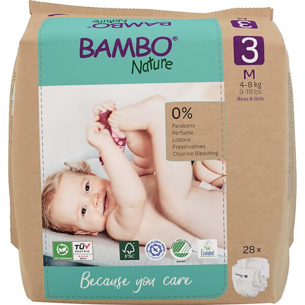 Bambo Nature Luier - Midi - maat 3 (28 stuks)