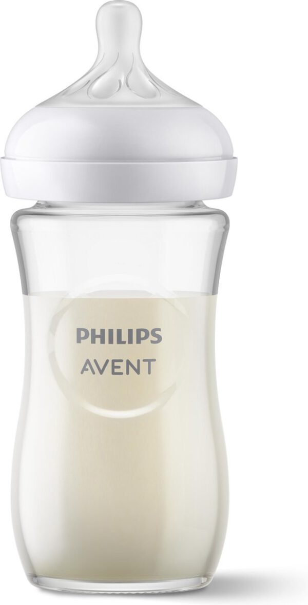 Philips Avent Natural Response Fles Glas 240ml – Flow 3 – BPS vrij- 1 fles