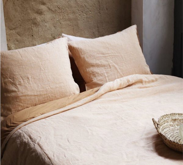 Passion for Linen dekbedovertrek Claire cognac - 1-persoons - Afbeelding 2