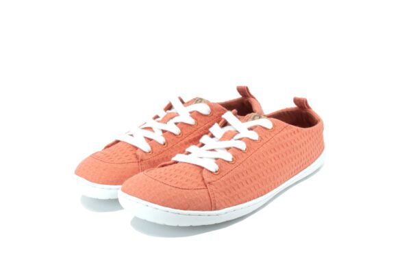 Barefoot sneaker oranje katoen