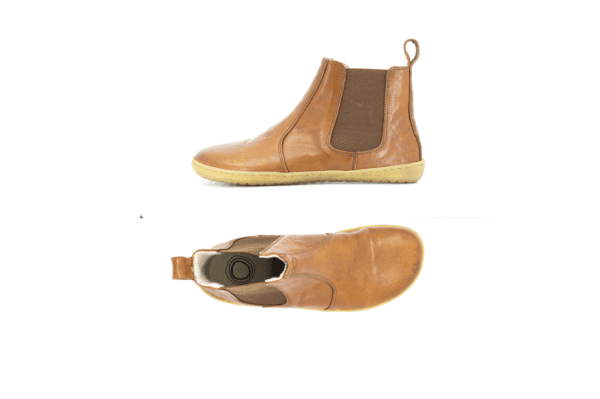 Chelsea boots caramel natuurlijk leder en rubber - Afbeelding 3