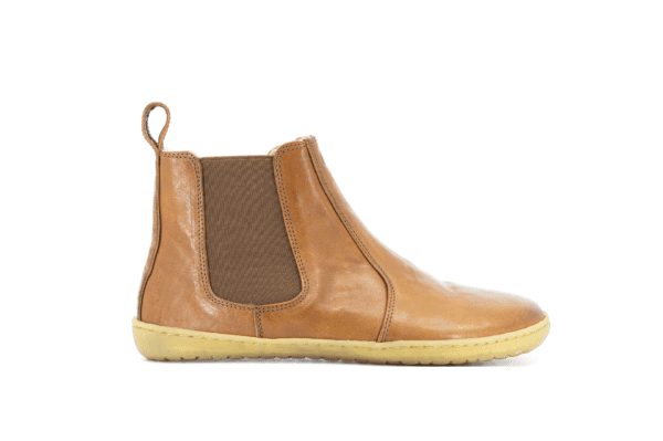 Chelsea boots caramel natuurlijk leder en rubber - Afbeelding 4