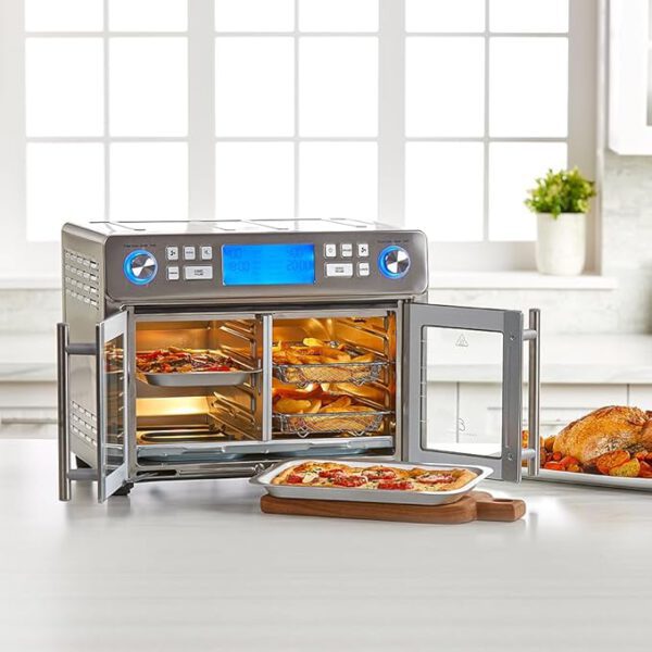 Emeril Lagasse Dual Zone 360 Airfryer Oven Combo met Franse deur